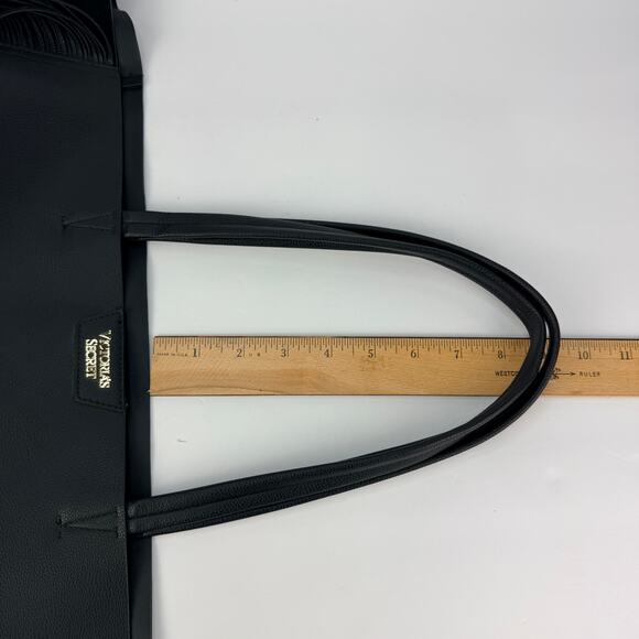 Victoria's Secret boho black fringe Vegan Leather XL Weekend tote bag - Picture 12 of 12